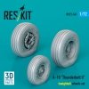 RESKIT RS72-0541 A-10 Thunderbolt II (weighted) wheels set (3D Printed) (1/72)